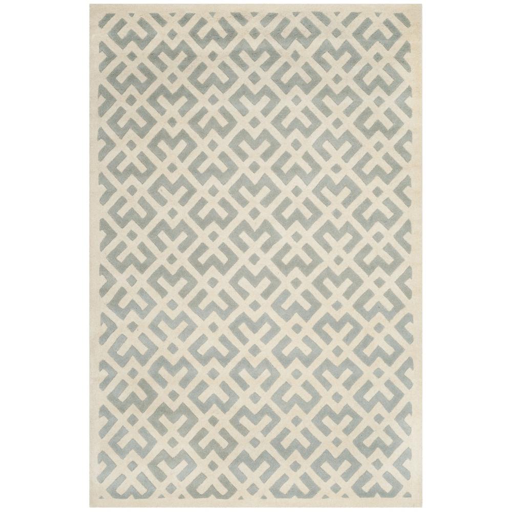 CHATHAM, GREY / IVORY, 5' X 8', Area Rug, CHT719E-5. The main picture.