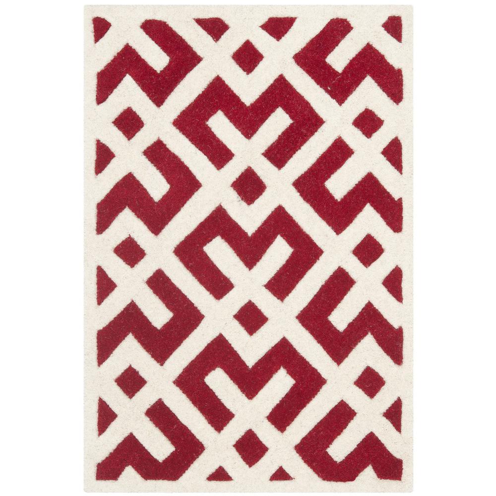 CHATHAM, RED / IVORY, 2' X 3', Area Rug, CHT719G-2. Picture 1