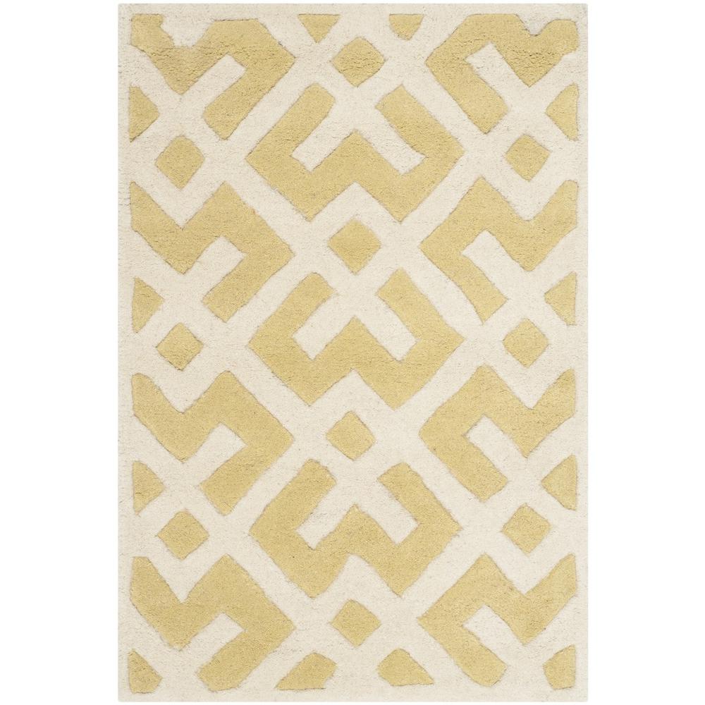 CHATHAM, LIGHT GOLD / IVORY, 2' X 3', Area Rug, CHT719L-2. Picture 1