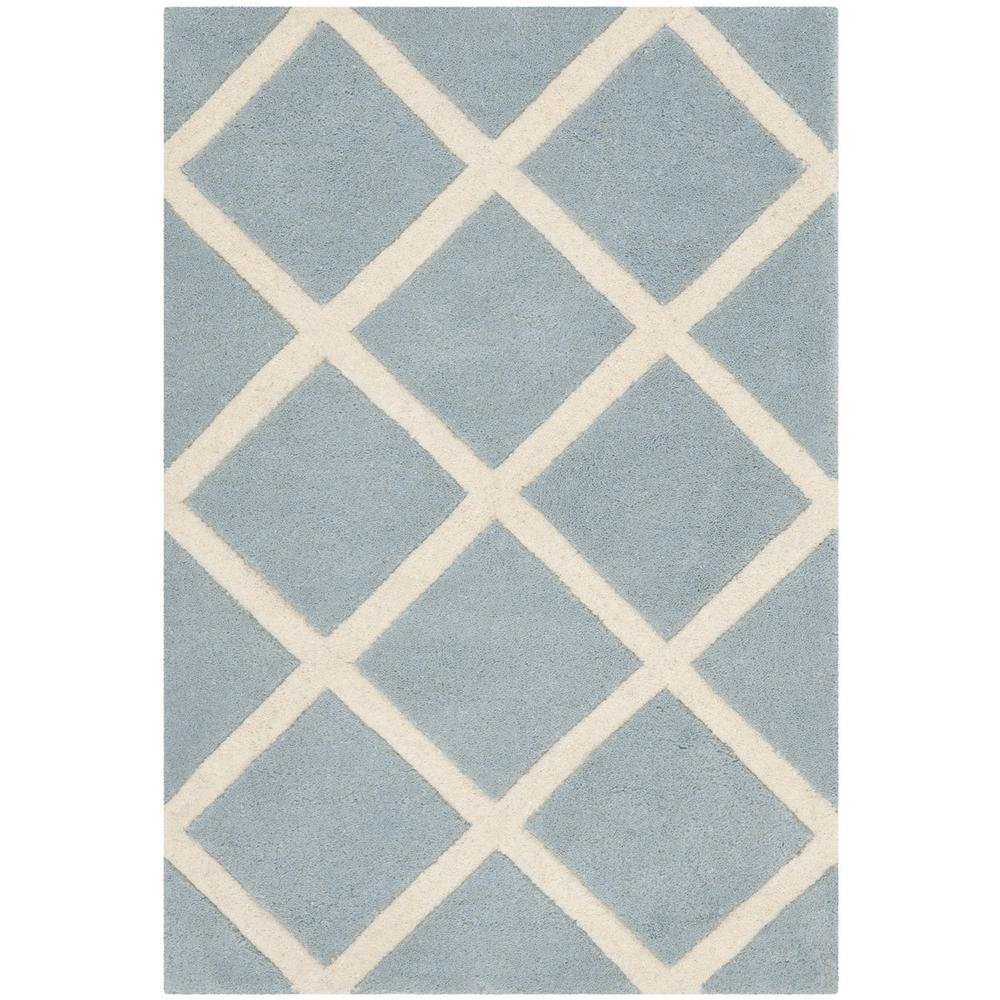 CHATHAM, BLUE / IVORY, 2' X 3', Area Rug, CHT720B-2. Picture 1