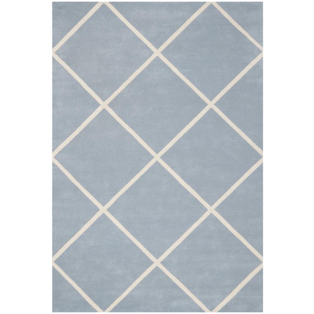 CHATHAM, BLUE / IVORY, 6' X 9', Area Rug, CHT720B-6. Picture 1