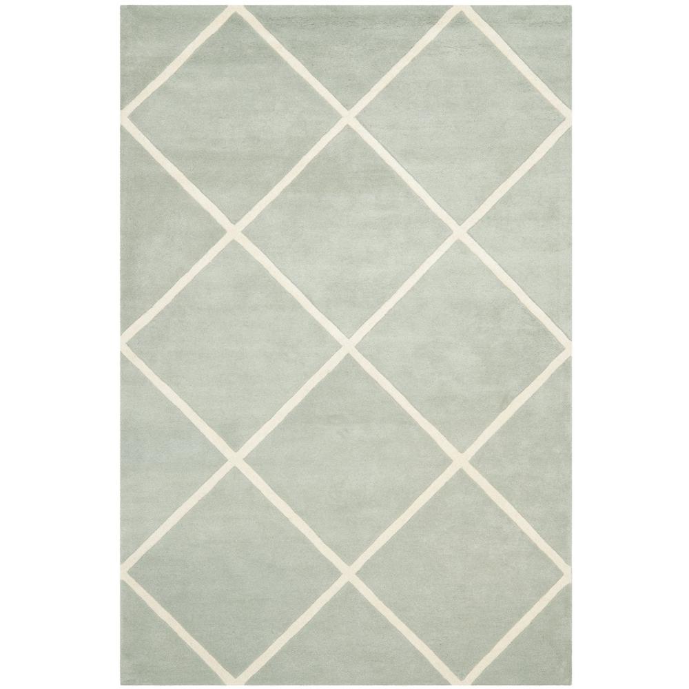 CHATHAM, GREY / IVORY, 6' X 9', Area Rug, CHT720E-6. Picture 1