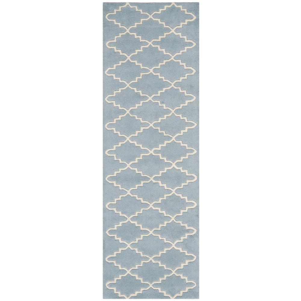 CHATHAM, BLUE / IVORY, 2'-3" X 7', Area Rug, CHT721B-27. The main picture.
