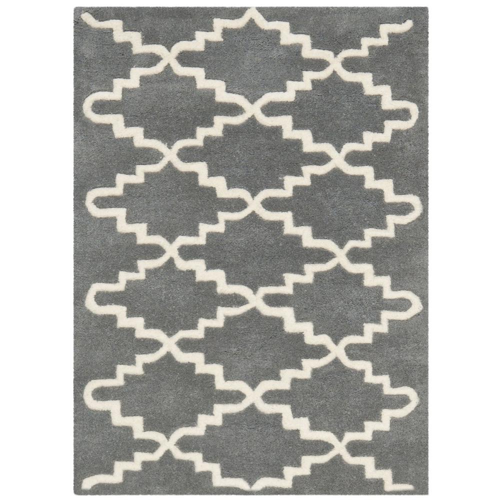 CHATHAM, DARK GREY / IVORY, 2' X 3', Area Rug, CHT721D-2. Picture 1