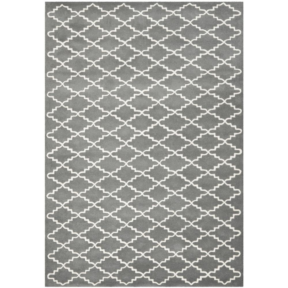 CHATHAM, DARK GREY / IVORY, 6' X 9', Area Rug, CHT721D-6. Picture 1