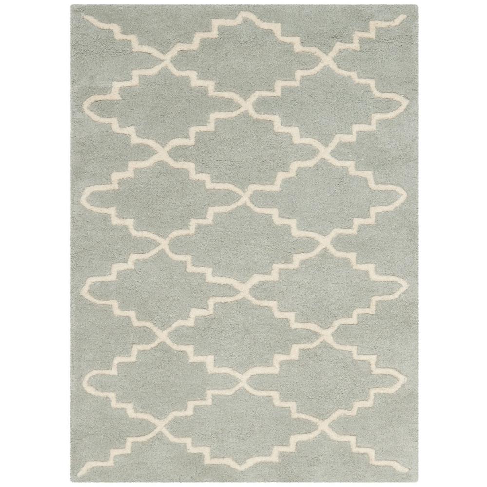 CHATHAM, LIGHT BLUE / IVORY, 2' X 3', Area Rug, CHT721E-2. Picture 1