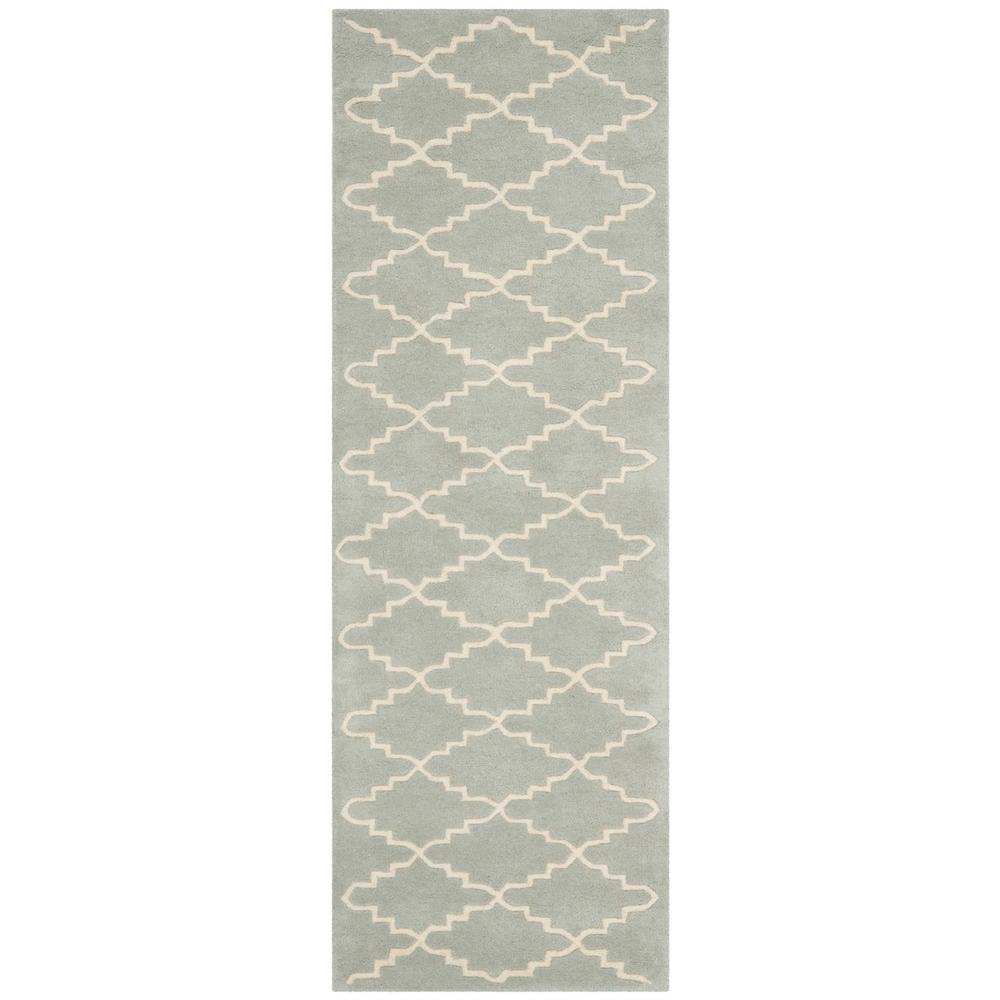 CHATHAM, LIGHT BLUE / IVORY, 2'-3" X 7', Area Rug, CHT721E-27. Picture 1