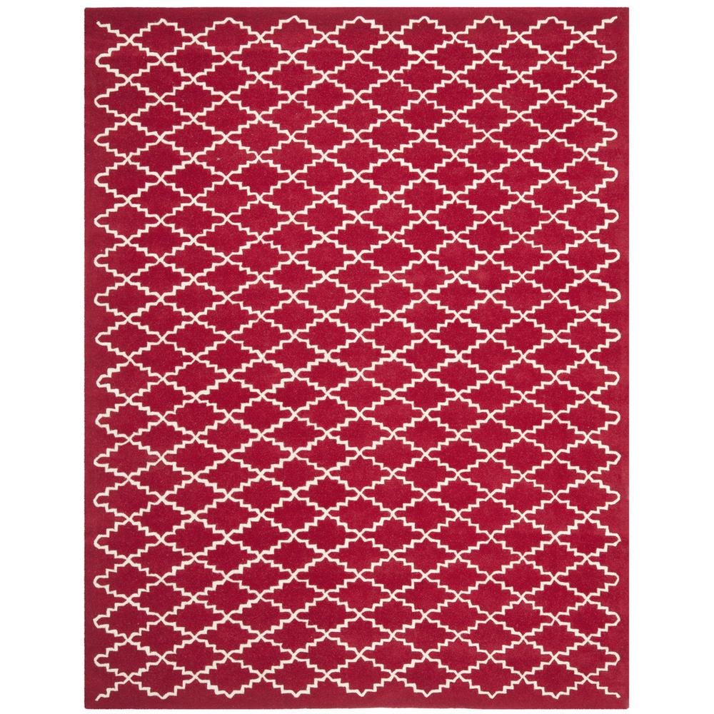 CHATHAM, RED / IVORY, 8' X 10', Area Rug, CHT721G-8. Picture 1