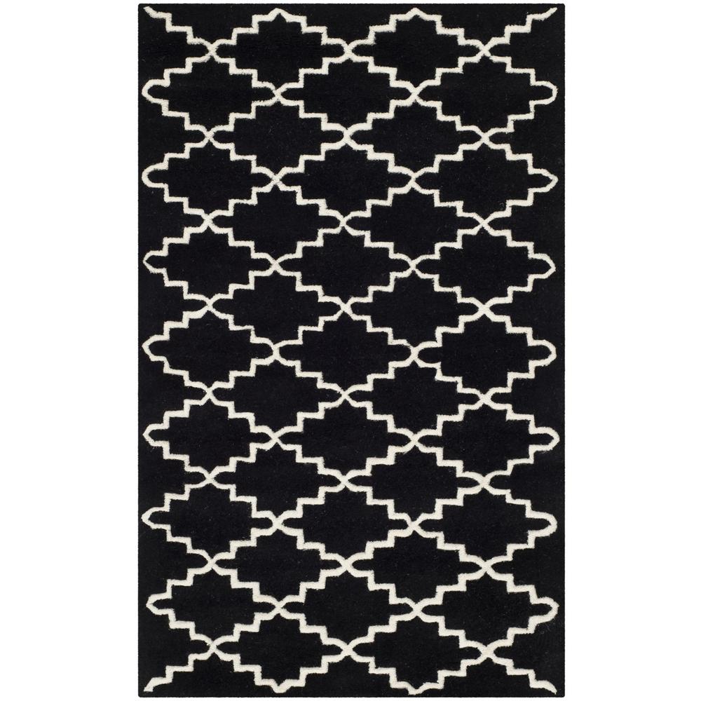 CHATHAM, BLACK / IVORY, 3' X 5', Area Rug, CHT721K-3. Picture 1