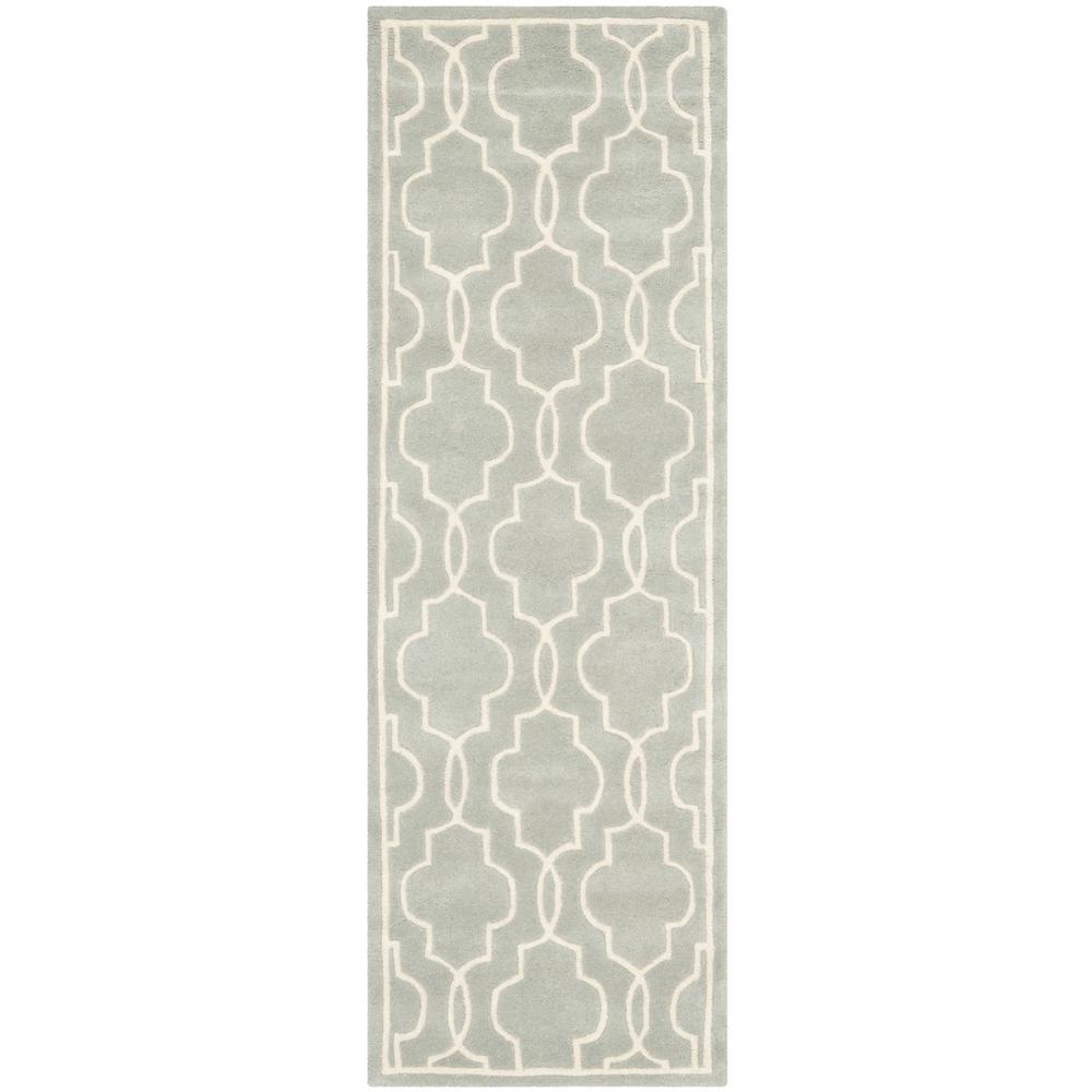 CHATHAM, GREY / IVORY, 2'-3" X 7', Area Rug, CHT723E-27. The main picture.
