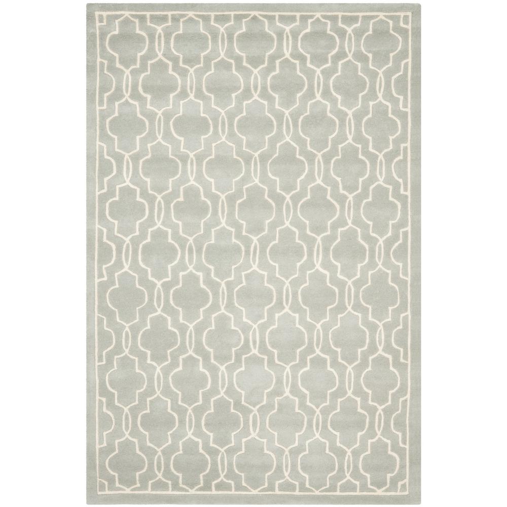 CHATHAM, GREY / IVORY, 6' X 9', Area Rug, CHT723E-6. Picture 1