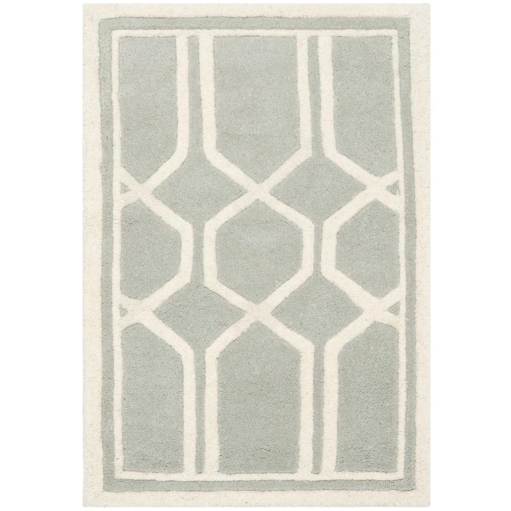 CHATHAM, GREY / IVORY, 2' X 3', Area Rug, CHT725E-2. Picture 1