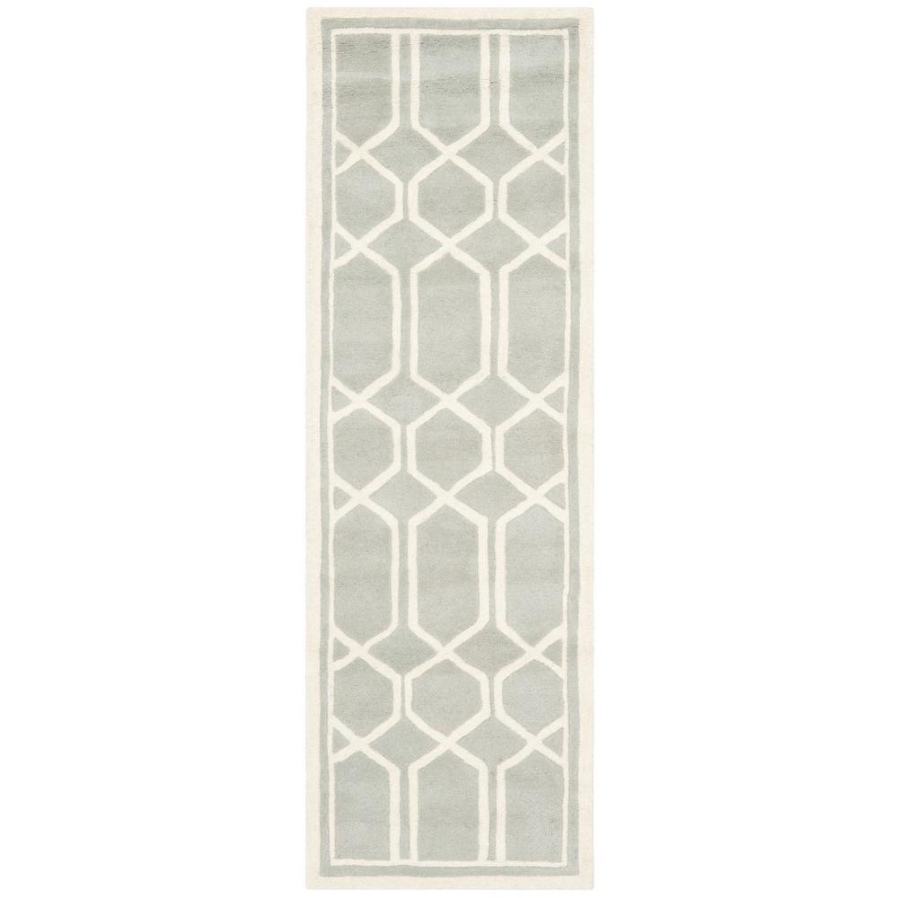 CHATHAM, GREY / IVORY, 2'-3" X 7', Area Rug, CHT725E-27. Picture 1