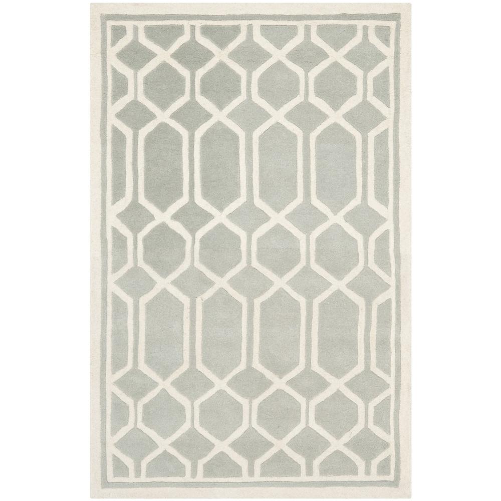 CHATHAM, GREY / IVORY, 3' X 5', Area Rug, CHT725E-3. Picture 1