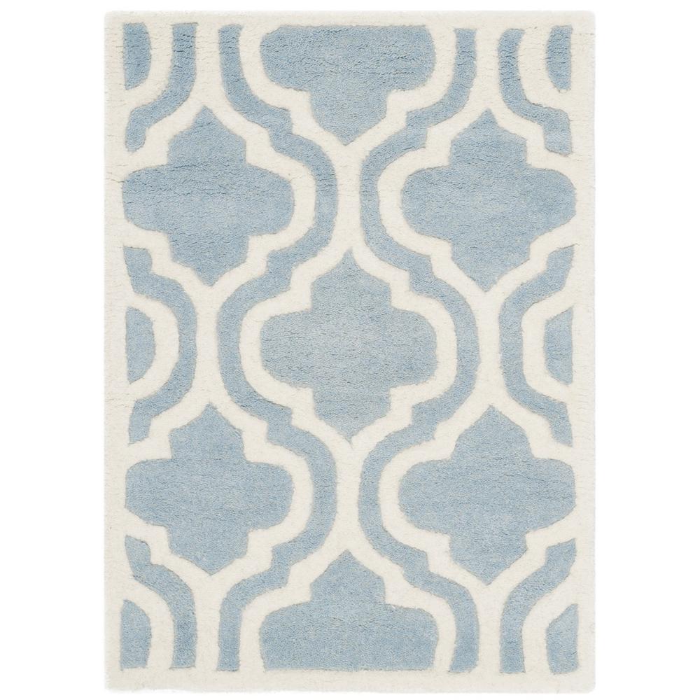CHATHAM, BLUE / IVORY, 2' X 3', Area Rug, CHT727B-2. Picture 1