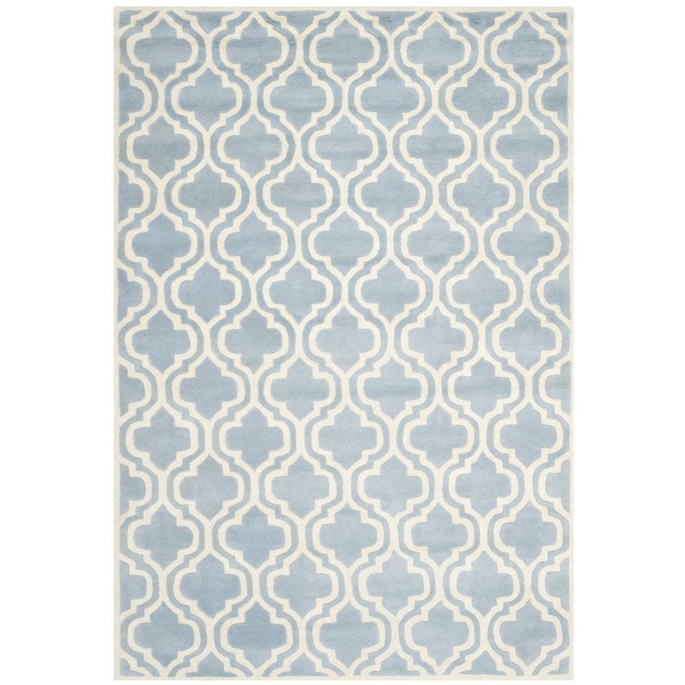 CHATHAM, BLUE / IVORY, 6' X 9', Area Rug, CHT727B-6. Picture 1