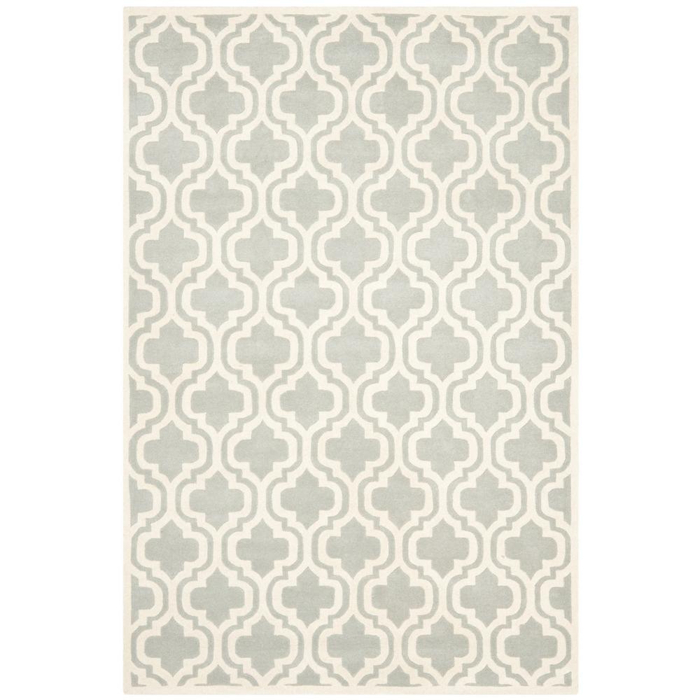 CHATHAM, GREY / IVORY, 6' X 9', Area Rug, CHT727E-6. Picture 1