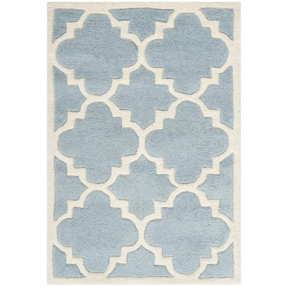 CHATHAM, BLUE / IVORY, 2' X 3', Area Rug, CHT730B-2. Picture 1