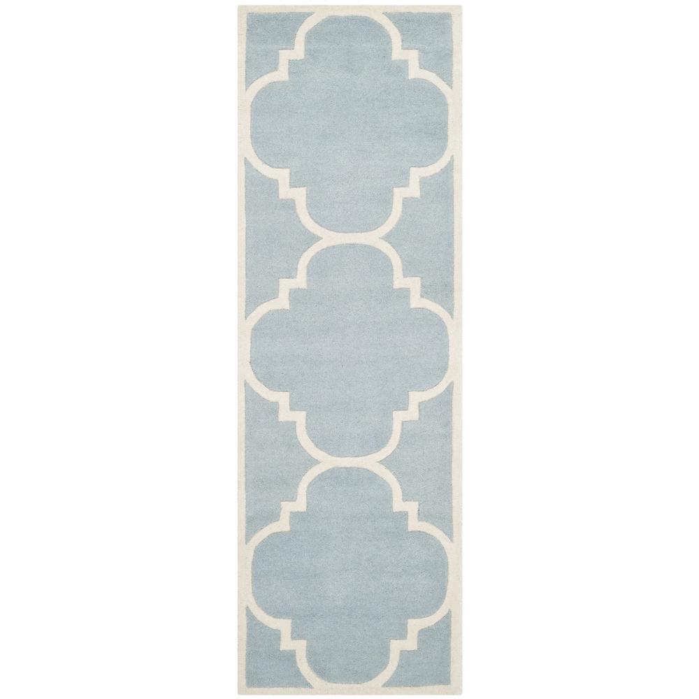 CHATHAM, BLUE / IVORY, 2'-3" X 11', Area Rug, CHT730B-211. The main picture.