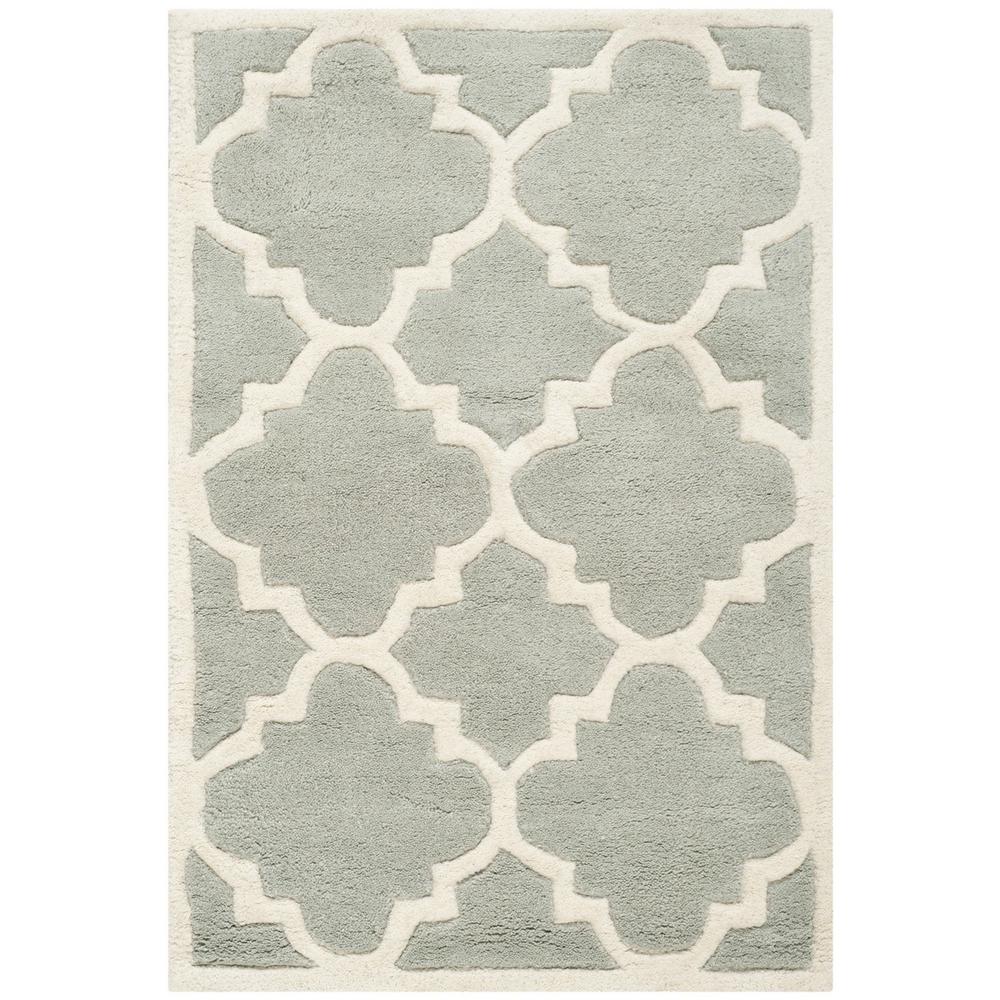 CHATHAM, GREY / IVORY, 2' X 3', Area Rug, CHT730E-2. Picture 1