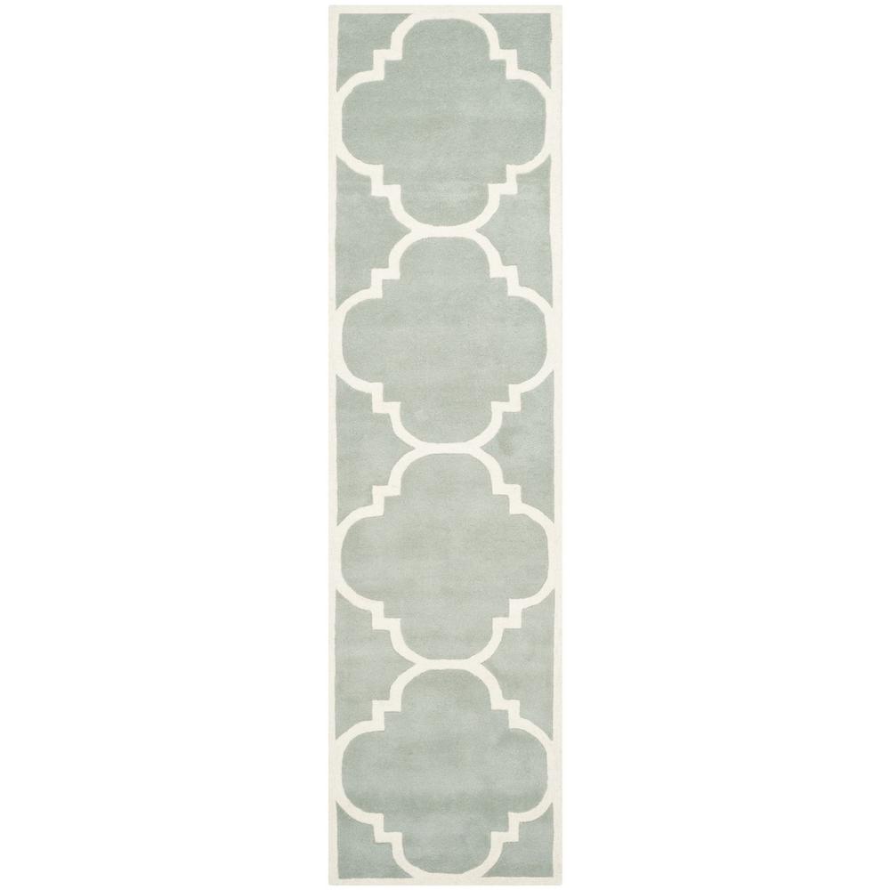 CHATHAM, GREY / IVORY, 2'-3" X 9', Area Rug, CHT730E-29. Picture 1