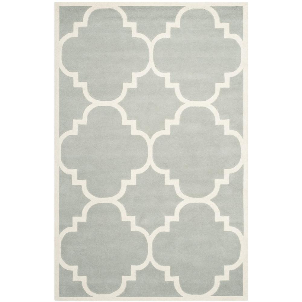 CHATHAM, GREY / IVORY, 5' X 8', Area Rug, CHT730E-5. Picture 1