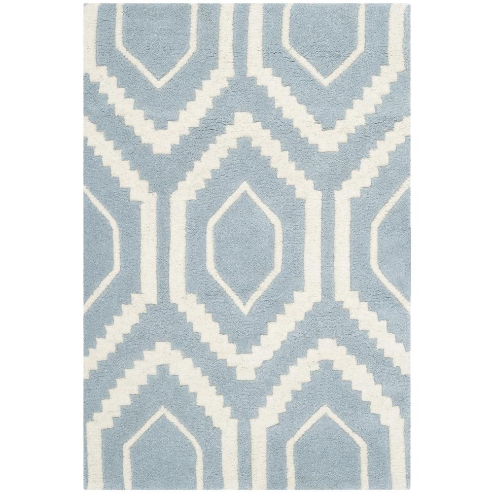 CHATHAM, BLUE / IVORY, 2' X 3', Area Rug, CHT731B-2. Picture 1