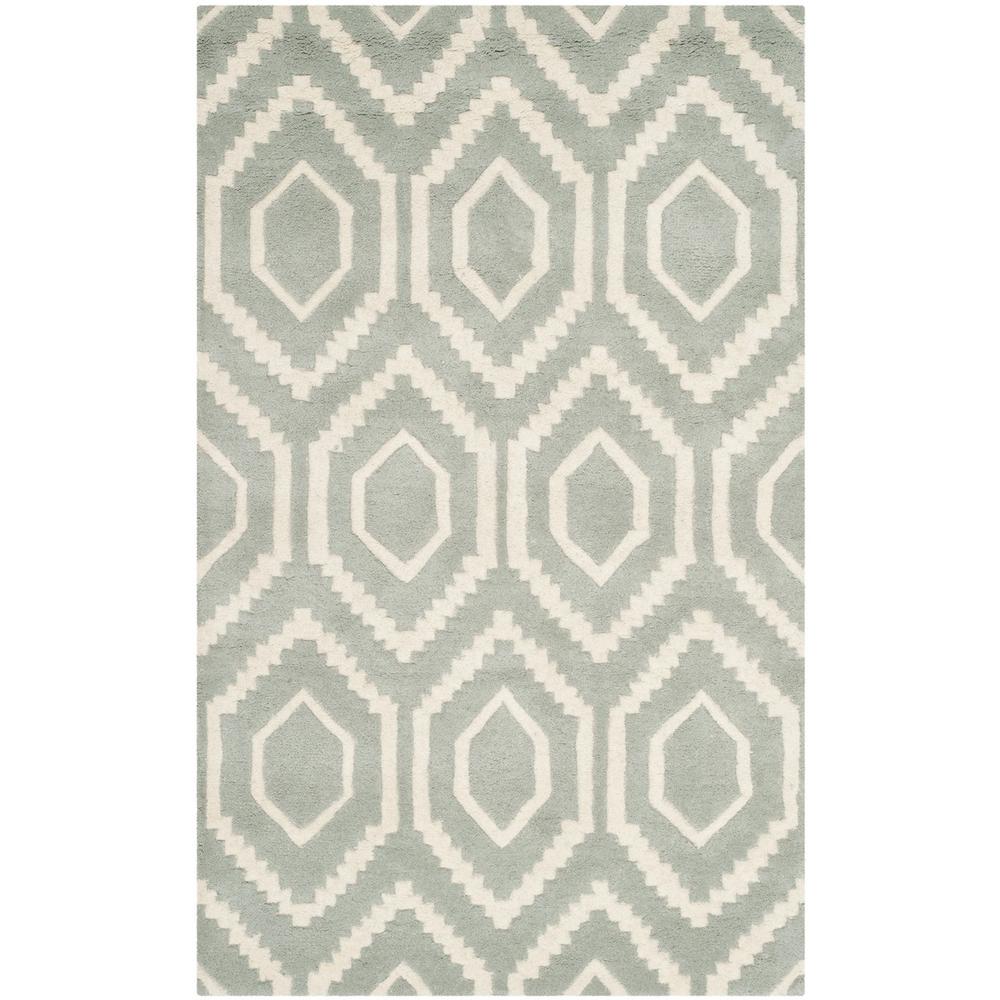 CHATHAM, GREY / IVORY, 3' X 5', Area Rug, CHT731E-3. The main picture.