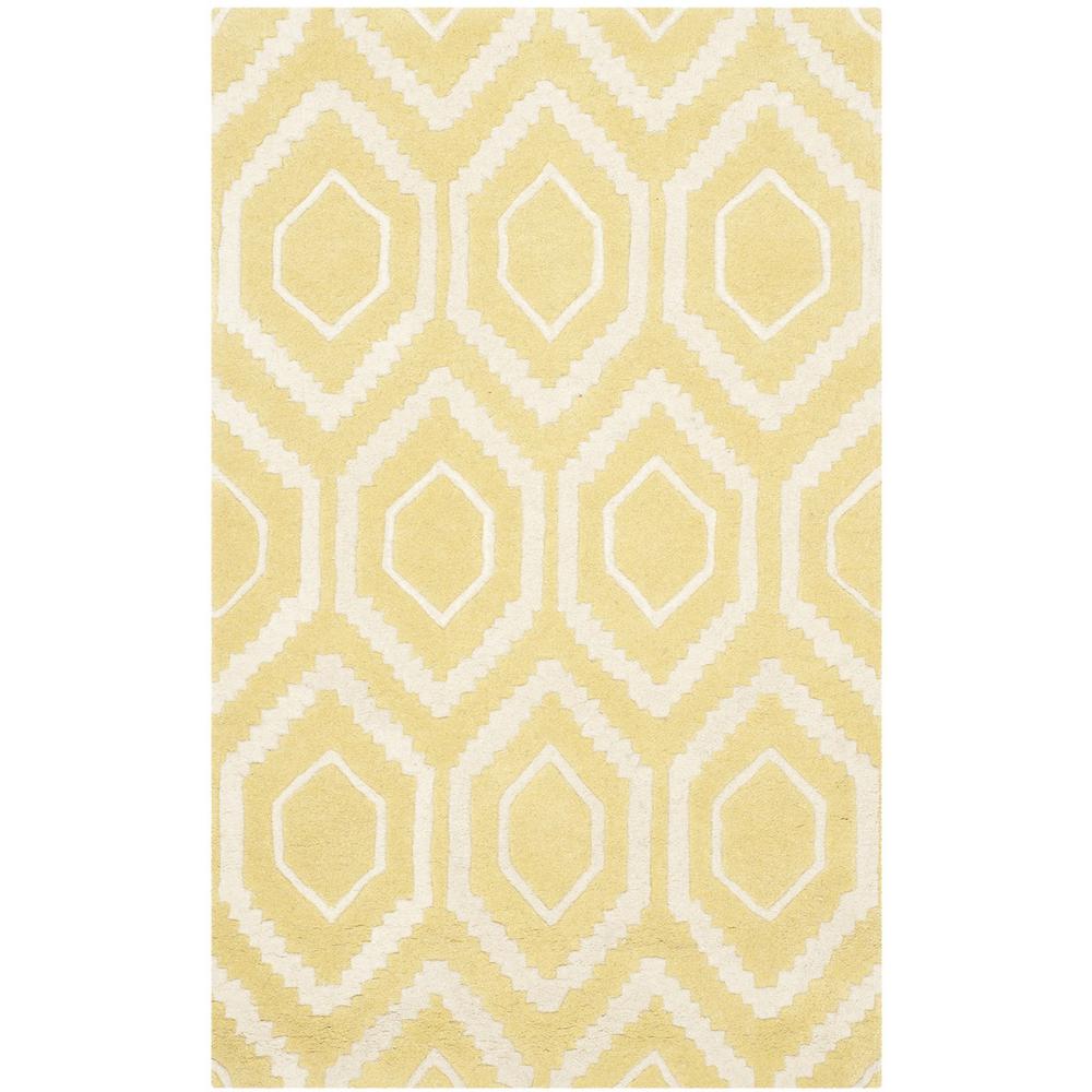 CHATHAM, LIGHT GOLD / IVORY, 3' X 5', Area Rug, CHT731L-3. Picture 1