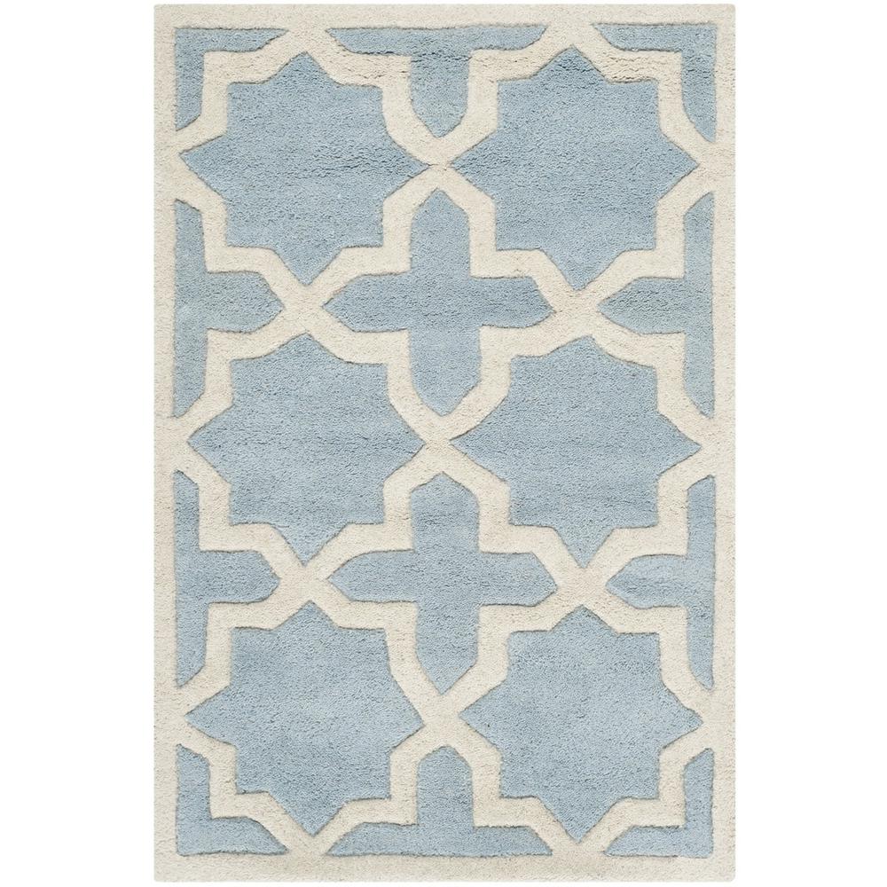 CHATHAM, BLUE / IVORY, 2' X 3', Area Rug, CHT732B-2. Picture 1
