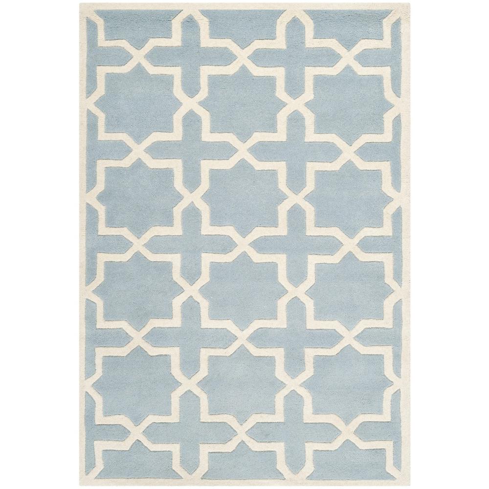 CHATHAM, BLUE / IVORY, 4' X 6', Area Rug, CHT732B-4. Picture 1