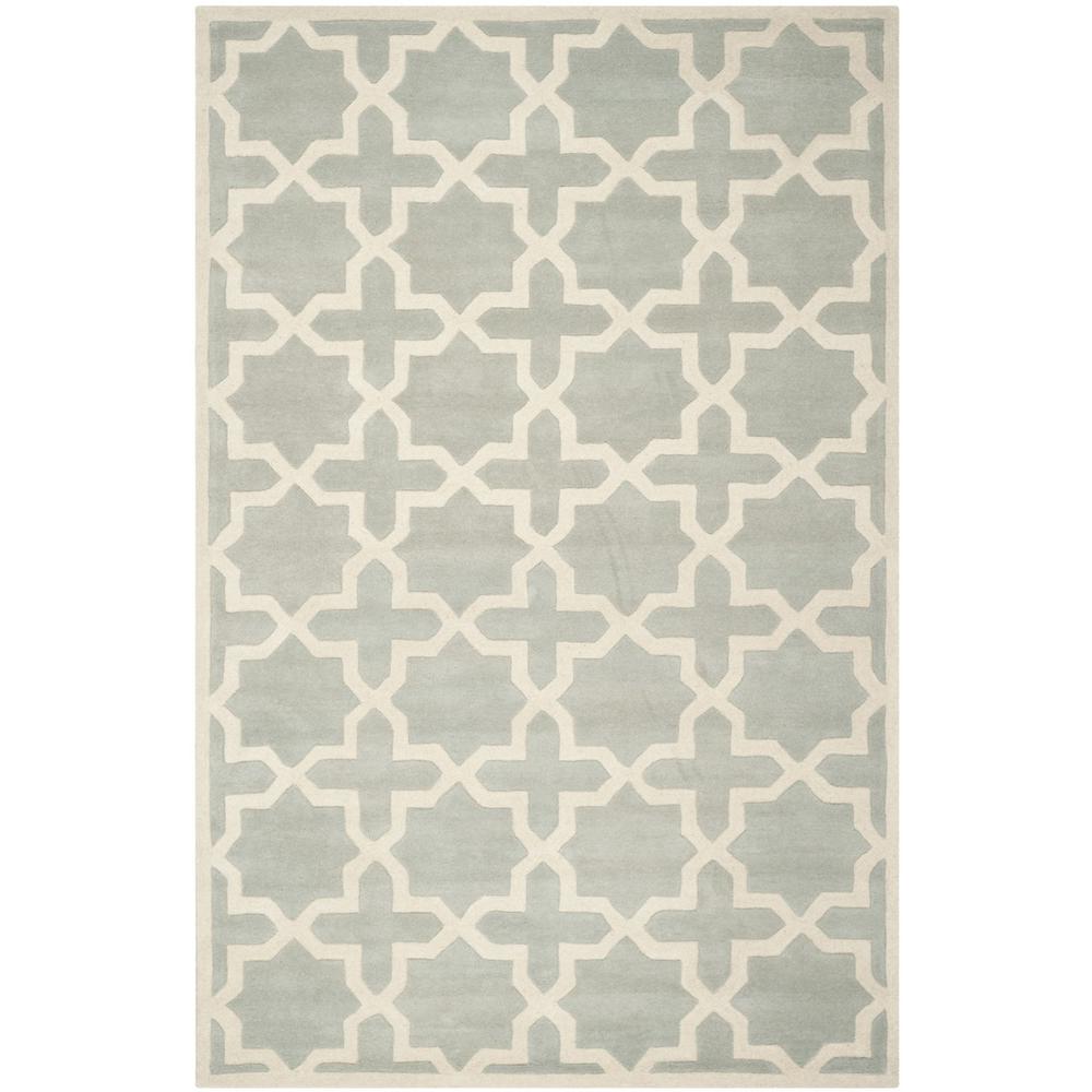 CHATHAM, GREY / IVORY, 6' X 9', Area Rug, CHT732E-6. Picture 1