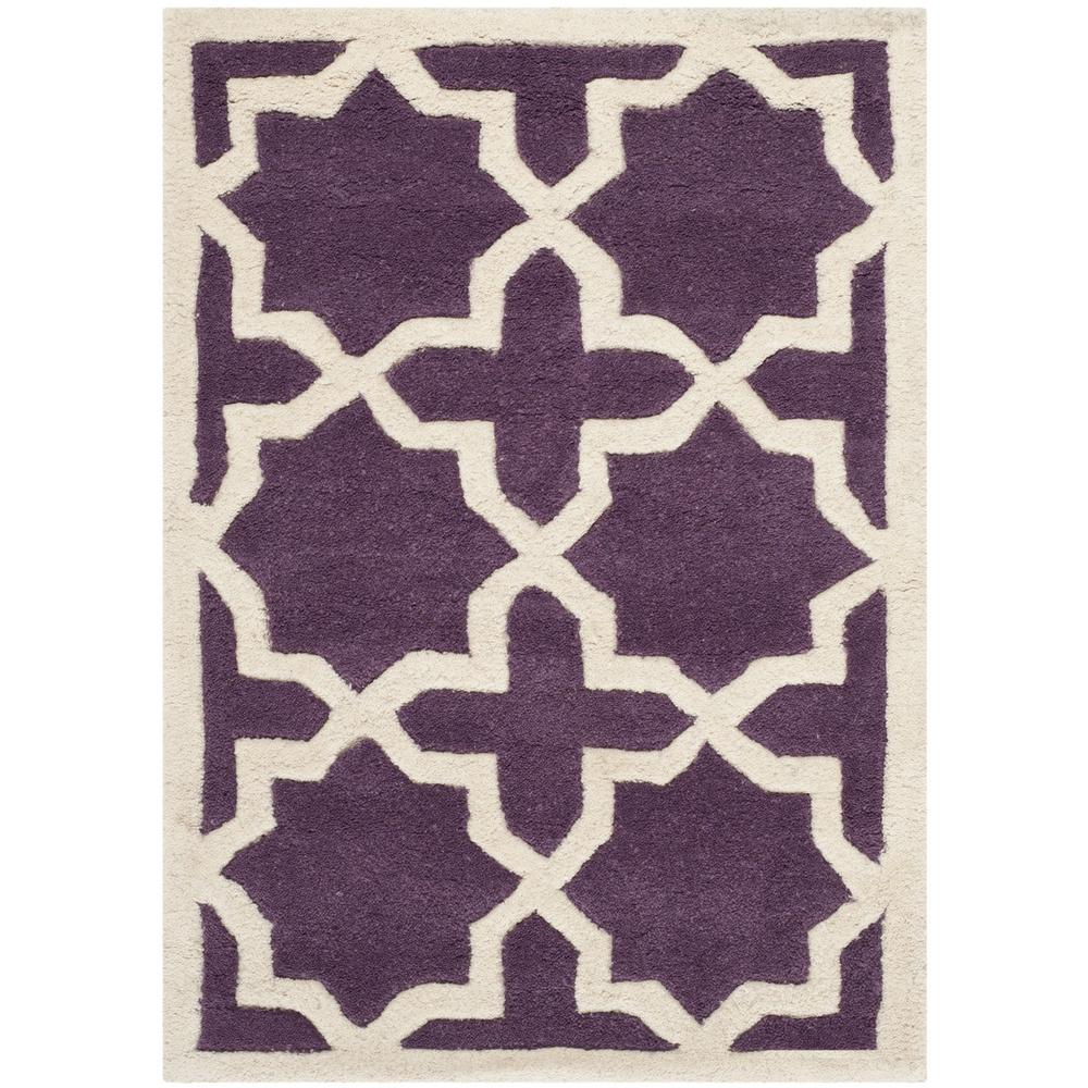 CHATHAM, PURPLE / IVORY, 2' X 3', Area Rug, CHT732F-2. The main picture.