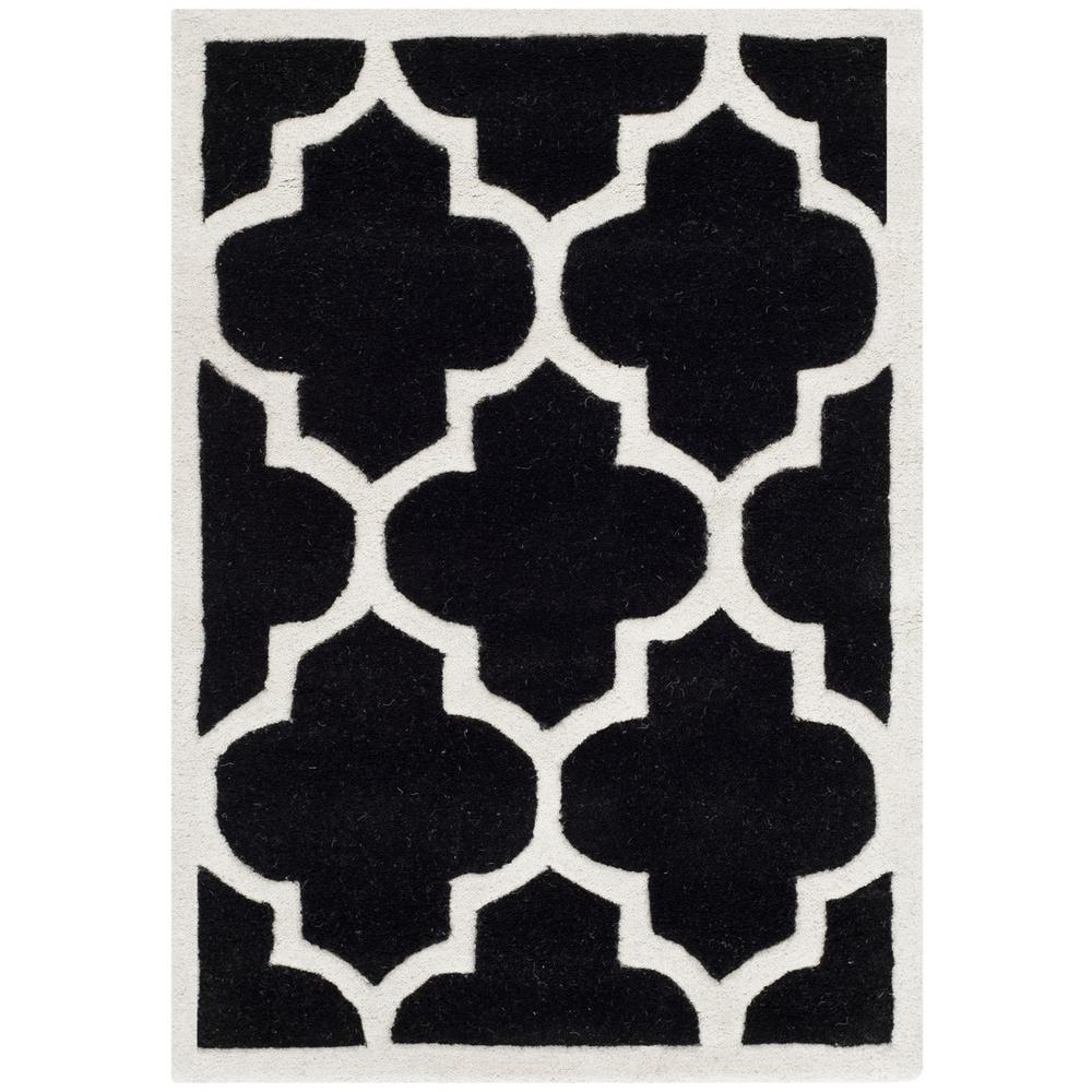 CHATHAM, BLACK / IVORY, 2' X 3', Area Rug, CHT733K-2. Picture 1