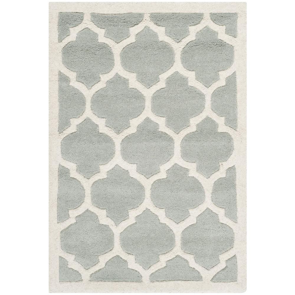 CHATHAM, GREY / IVORY, 2' X 3', Area Rug, CHT734E-2. Picture 1