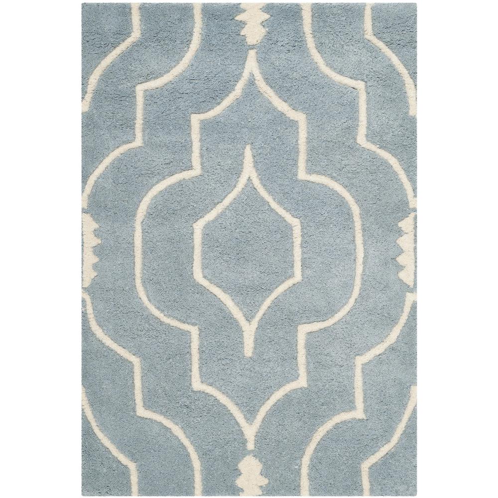 CHATHAM, BLUE / IVORY, 2' X 3', Area Rug, CHT736B-2. Picture 1
