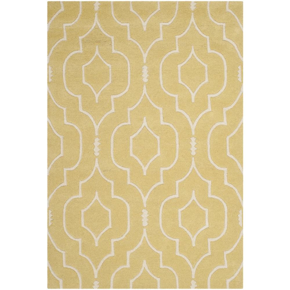 CHATHAM, LIGHT GOLD / IVORY, 3' X 5', Area Rug, CHT736L-3. Picture 1