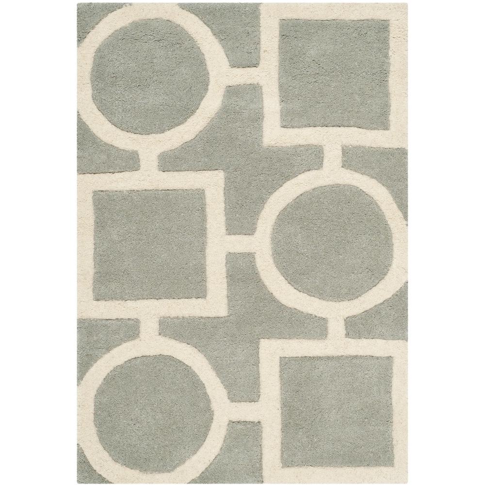 CHATHAM, GREY / IVORY, 2' X 3', Area Rug, CHT737E-2. Picture 1