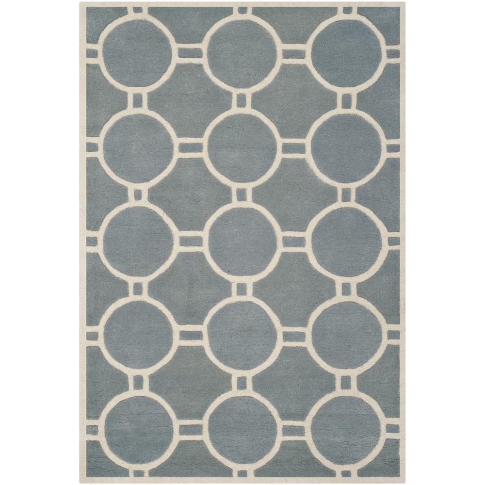 CHATHAM, BLUE / IVORY, 4' X 6', Area Rug, CHT739B-4. Picture 1