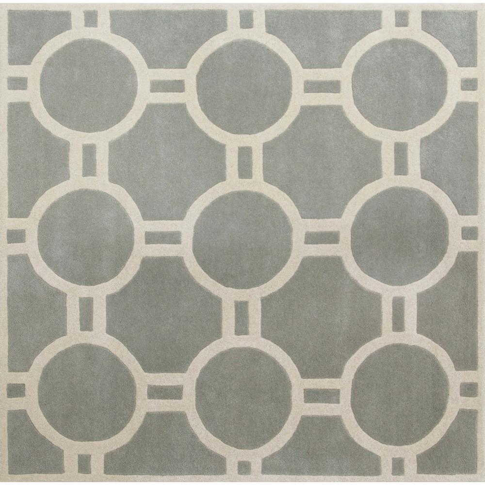 CHATHAM, GREY / IVORY, 7' X 7' Square, Area Rug, CHT739E-7SQ. Picture 1