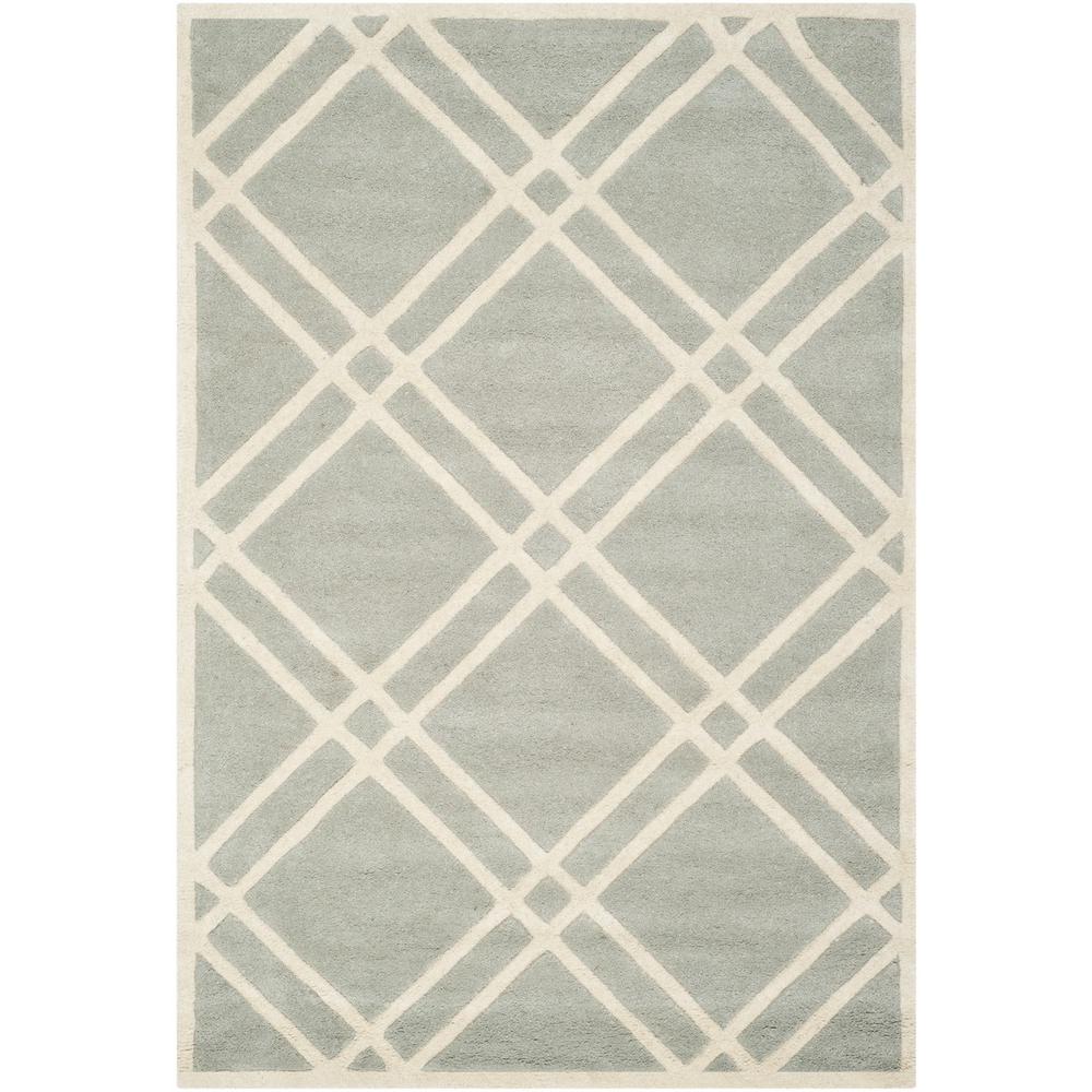 CHATHAM, GREY / IVORY, 3' X 5', Area Rug, CHT740E-3. Picture 1