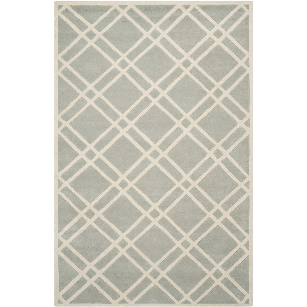 CHATHAM, GREY / IVORY, 5' X 8', Area Rug, CHT740E-5. The main picture.