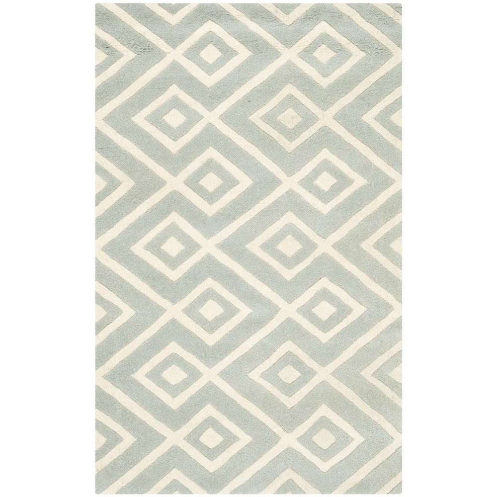 CHATHAM, GREY / IVORY, 3' X 5', Area Rug, CHT742E-3. Picture 1