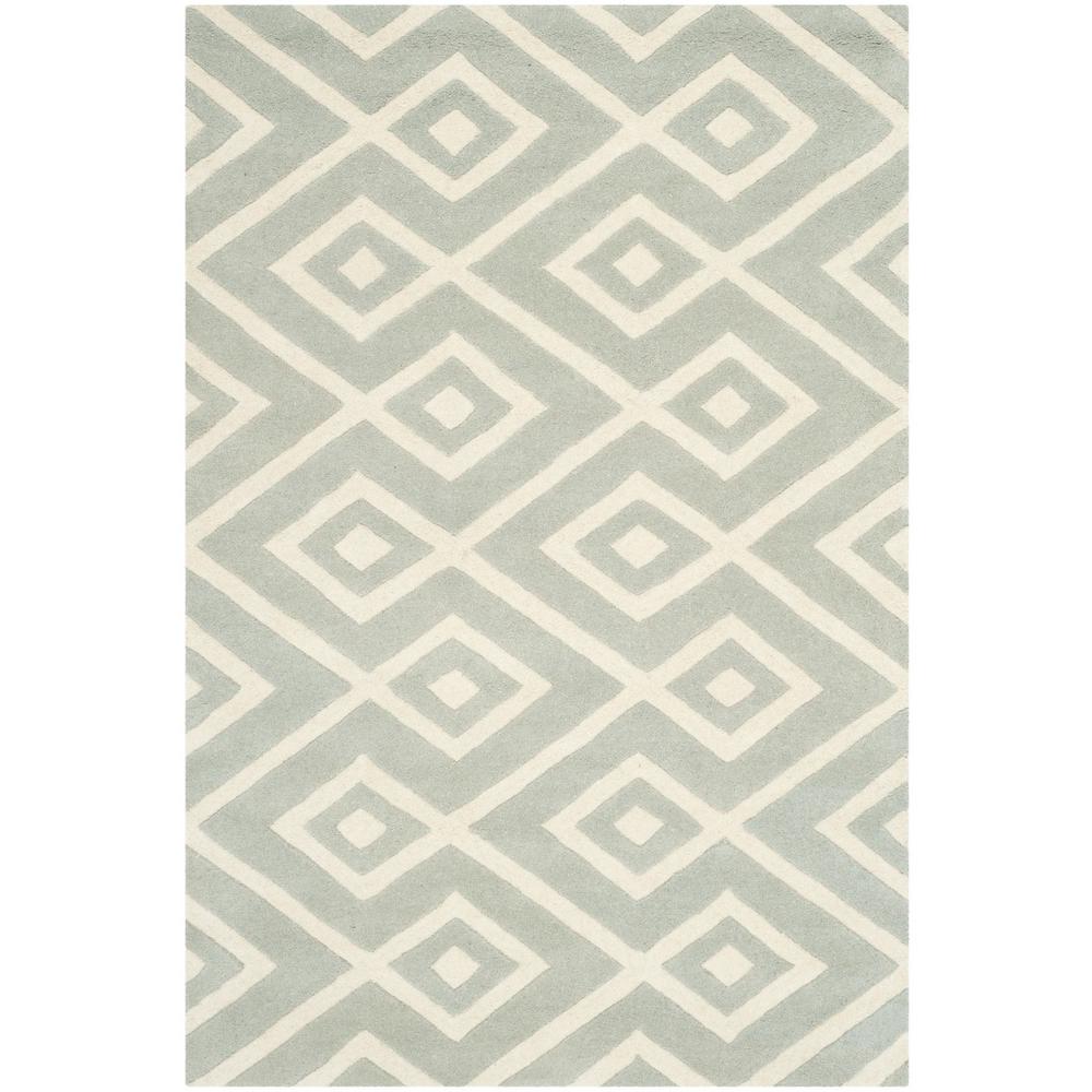 CHATHAM, GREY / IVORY, 4' X 6', Area Rug, CHT742E-4. Picture 1