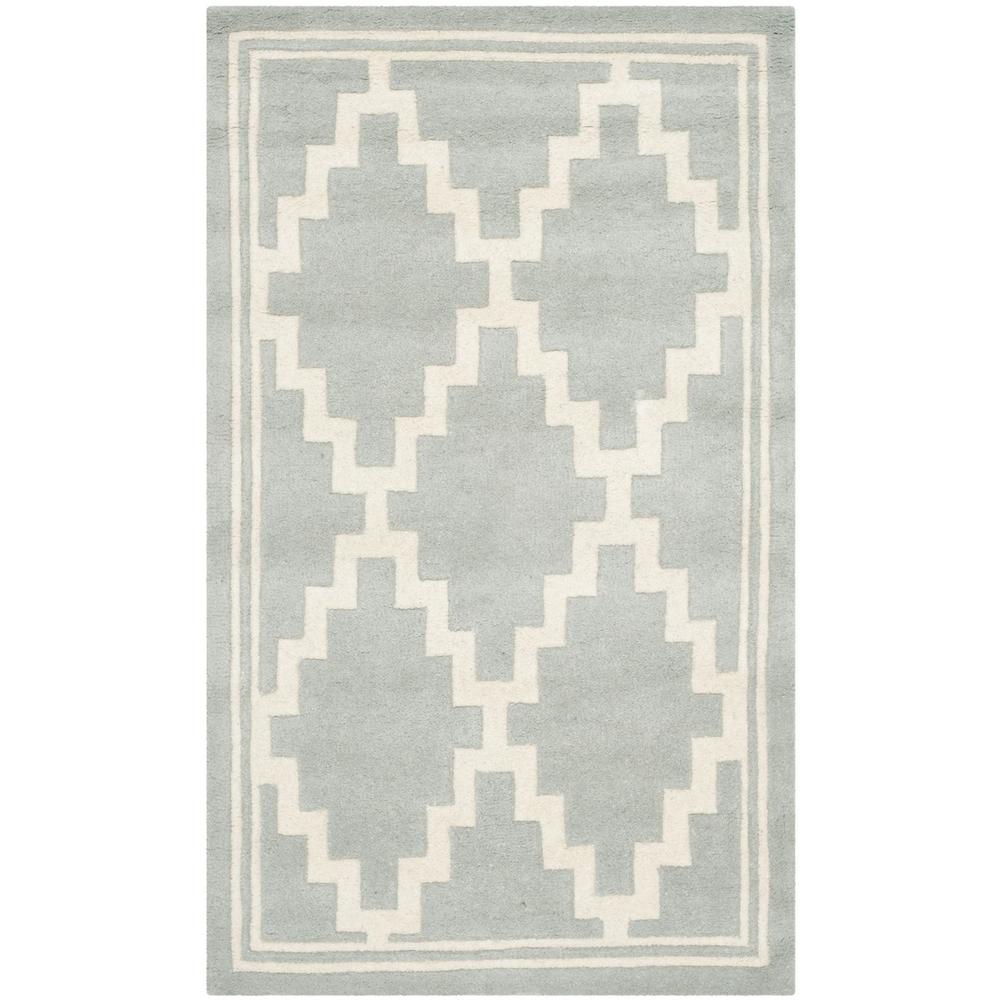 CHATHAM, GREY / IVORY, 3' X 5', Area Rug, CHT743E-3. Picture 1