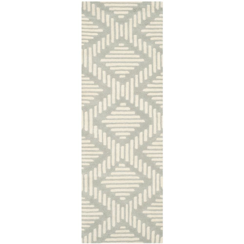 CHATHAM, GREY / IVORY, 2'-3" X 7', Area Rug, CHT744E-27. Picture 1