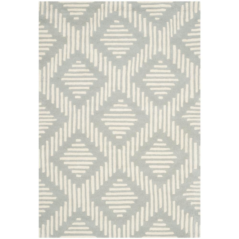 CHATHAM, GREY / IVORY, 3' X 5', Area Rug, CHT744E-3. Picture 1
