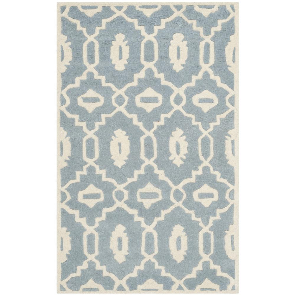 CHATHAM, BLUE / IVORY, 3' X 5', Area Rug, CHT745B-3. Picture 1