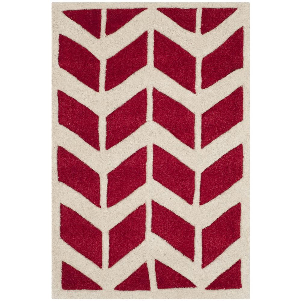 CHATHAM, RED / IVORY, 2' X 3', Area Rug, CHT746G-2. Picture 1