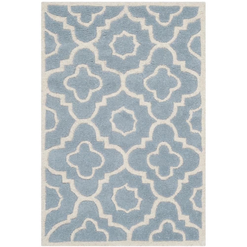 CHATHAM, BLUE / IVORY, 2' X 3', Area Rug, CHT750B-2. Picture 1